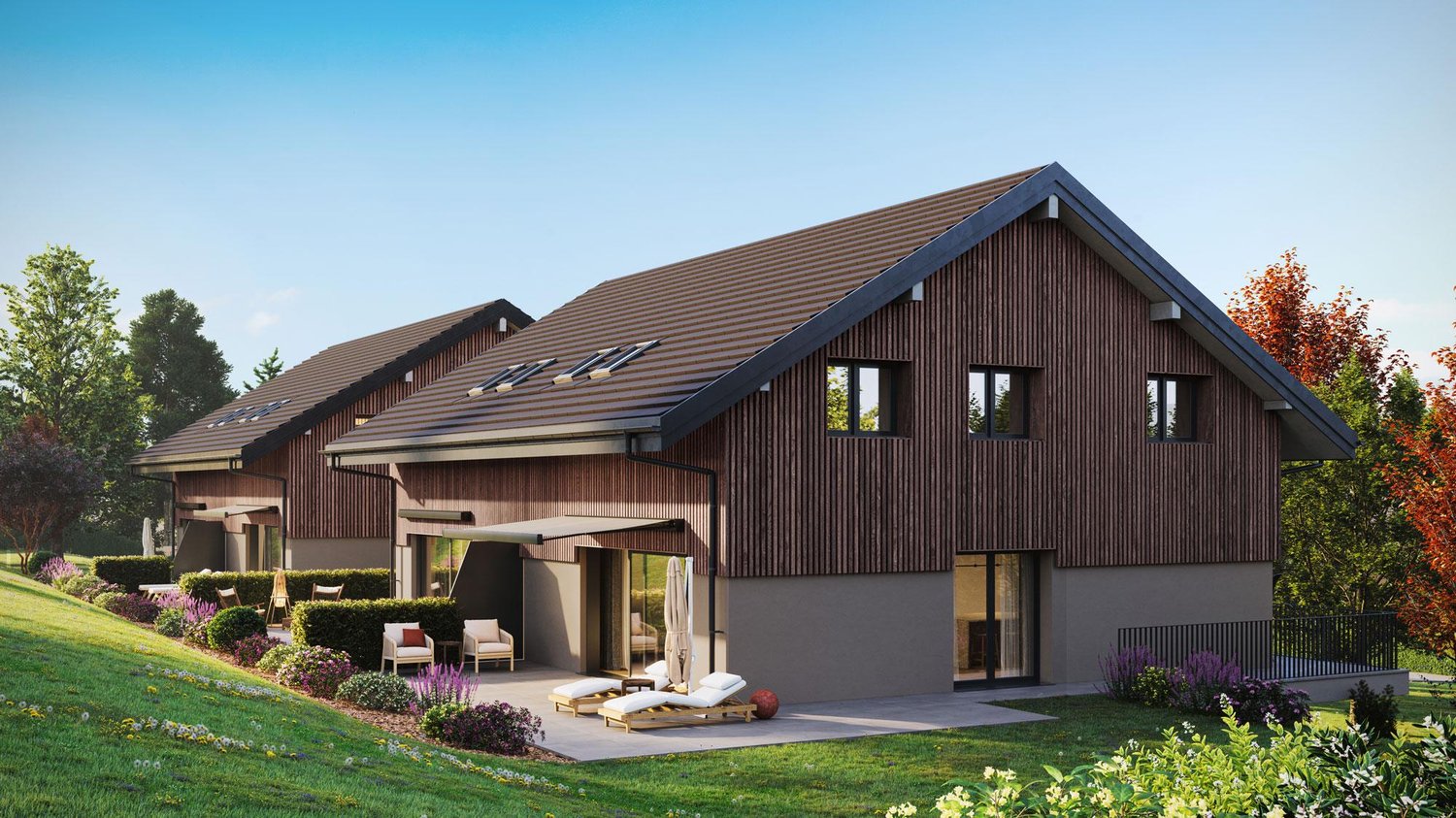 "Aurora" - Magnifiques villas mitoyennes de 6 pièces avec jardin -  Bild 1