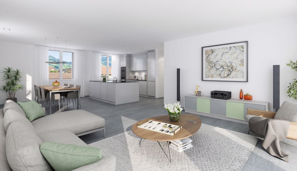 moderne 4.5 Zimmer-Wohnung im EG - Bild 1