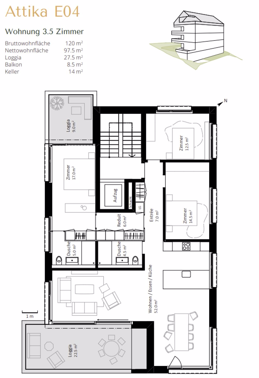 Exklusive 3.5-Zimmer-Attika-Wohnung im Lärchenhain – Ihr Traumdomizil in Adligenswil - Bild 5