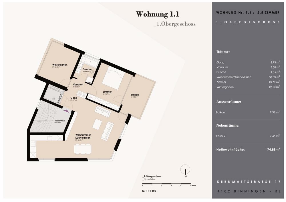 Exklusive 3.5 Zimmer-Wohnung an ruhiger und zentrumsnaher Lage - Bild 6