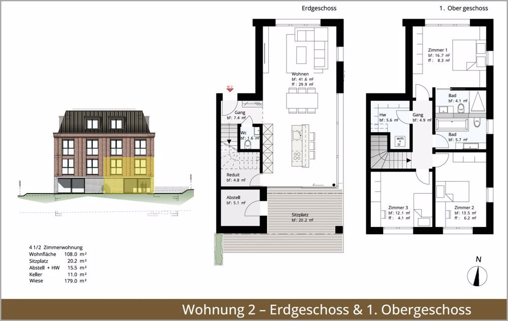 Exklusive Garten-Maisonette-Wohnung auf 124 m2! | dreamo.ch - Bild 3