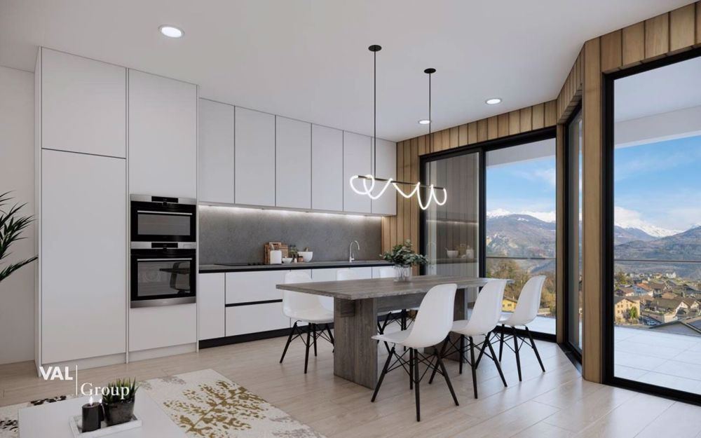Appartement 3,5 pièces avec balcons et vue splendide sur les Alpes - Bild 1