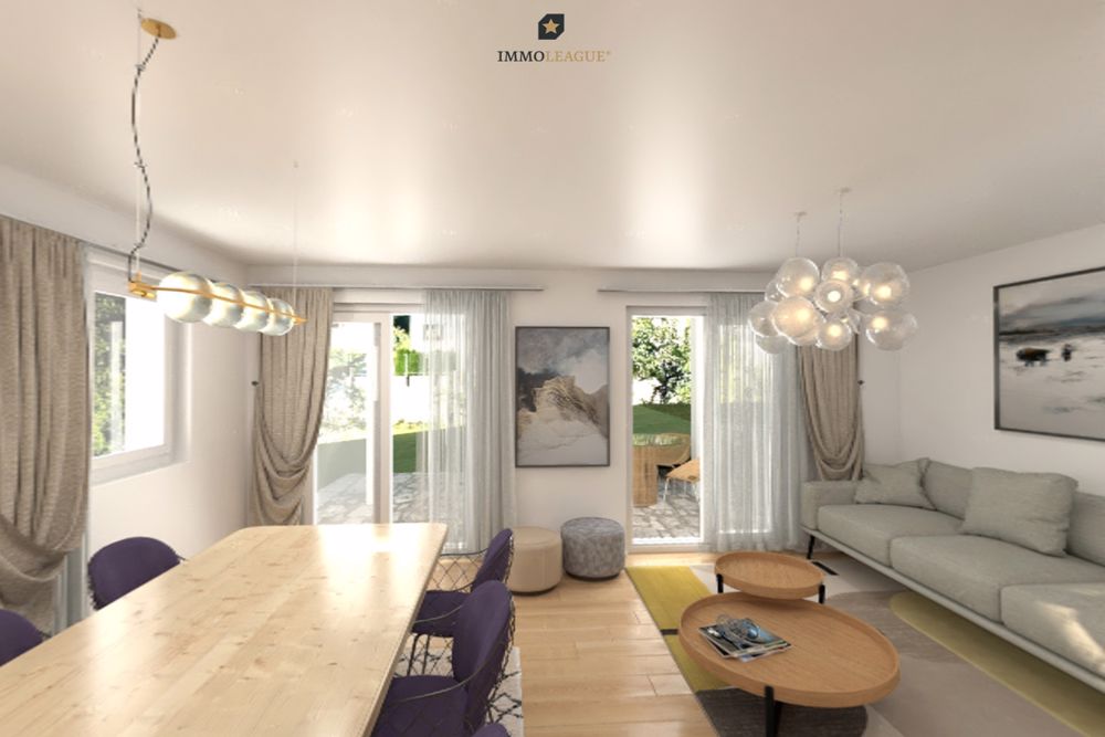 Attraktives 6.5 Zimmer Haus des Neubauprojektes - Im Rheingarten - Ein Beispielbild, wie der lichtdurchflutete Wohnbereich aussehen könnte...