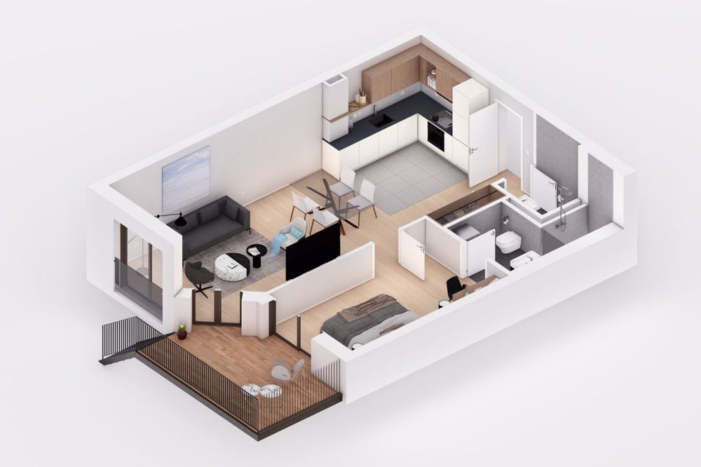 RESIDENCE DE LA FORGE A CRASSIER LOT B3 - Bild 1