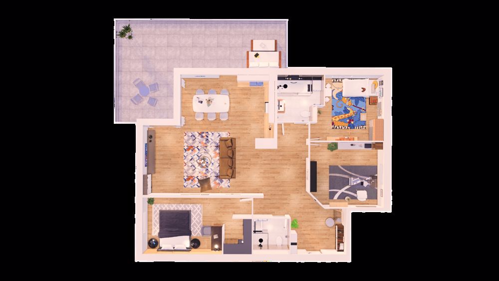 Splendide attique tout neuf en PPE de 3,5 pièces avec place de parc dans le garage - Bild 13