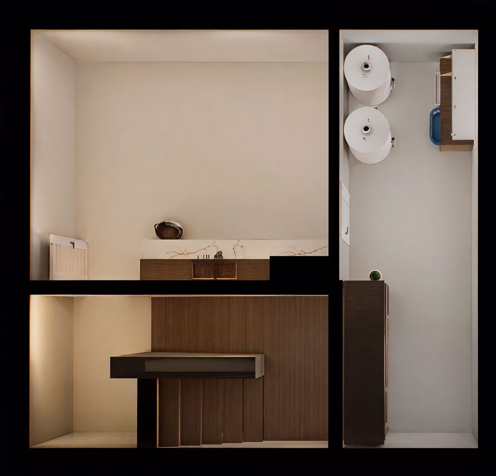 neues und modernes Doppel-Einfamilienhaus (Haus B) - Grundriss UG