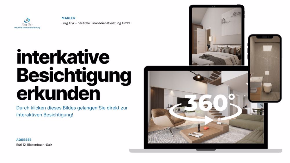 neues und modernes Doppel-Einfamilienhaus (Haus B) - Hinweis virtuelle Tour
