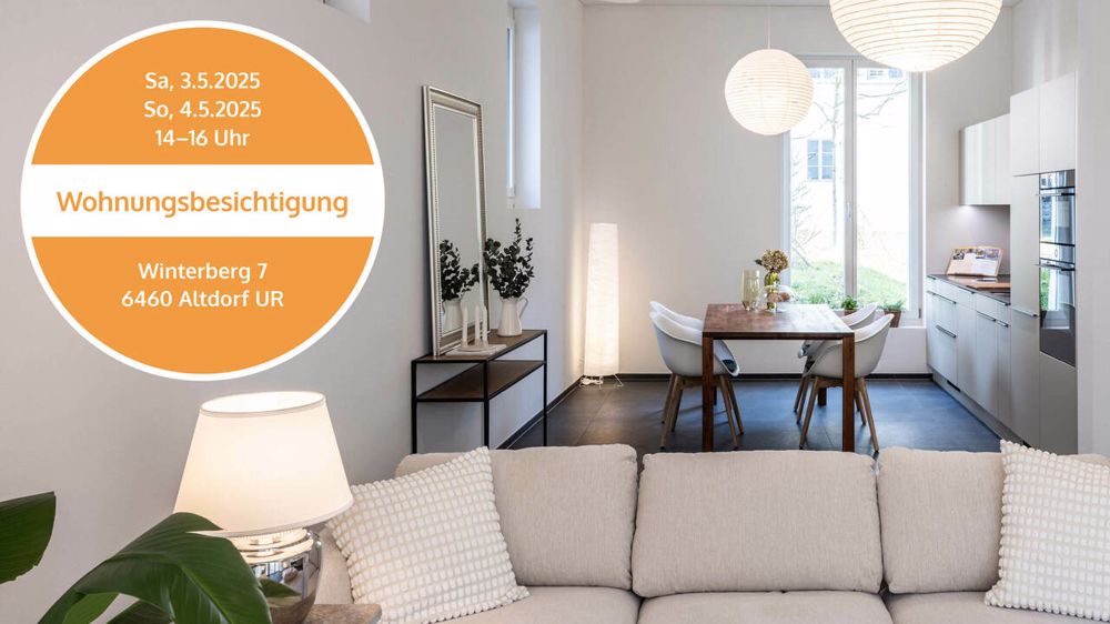 Bezugsfertige 3½-Zimmer Neubauwohnung im Zentrum von Altdorf - Bild 1