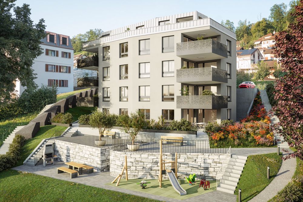 Moderne 3,5 / 4,5 und 5,5 Zimmer Eigentumswohnungen "Buchengarten" in 6110 Wolhusen - Bild 1