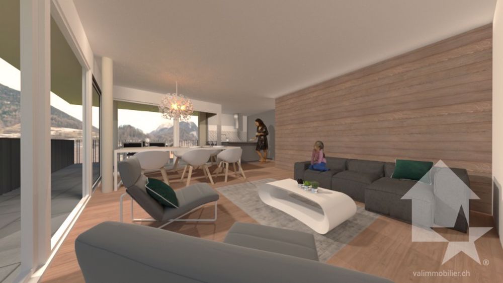 Appartement 3.5p neuf en secondaire autorisé à 2 pas du Châble/Verbier - Bild 1