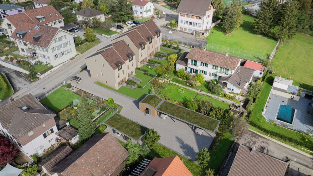 Neubauprojekt "FÜNF ZÄMME" (HAUS D) - Visualisierung