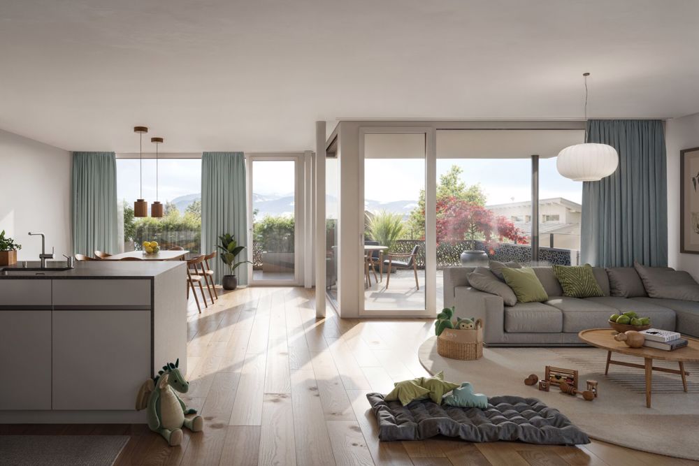 NEUBAU Doppeleinfamilienhaus mit Fernsicht - Bild 1