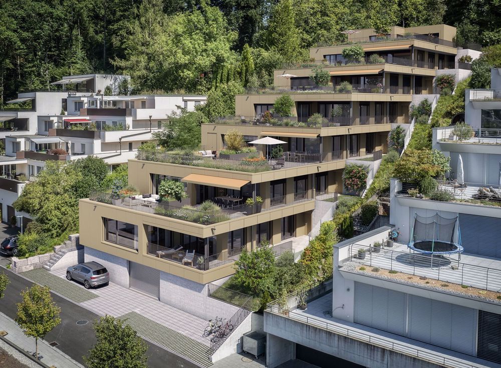 Neubauprojekt: Hoch über Erlinsbach - Terrassenhäuser mit traumhafter Weitsicht - Bild 1