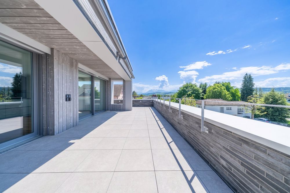 Natur, Weite & Stadtnähe – exklusive Attika auf zwei Ebenen - Terrasse