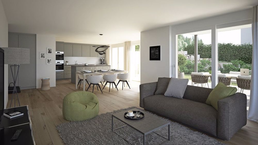 Überbauung Rodacher: 4.5 Zimmer Eigentumswohnung Haus B Obergeschoss Rechts - Bild 3