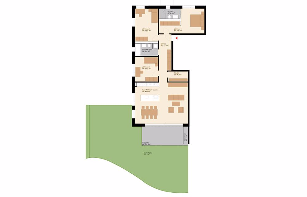 Helle 4,5-Zimmer Gartenwohnung mit viel Platz (Top C0.1) - Bild 7