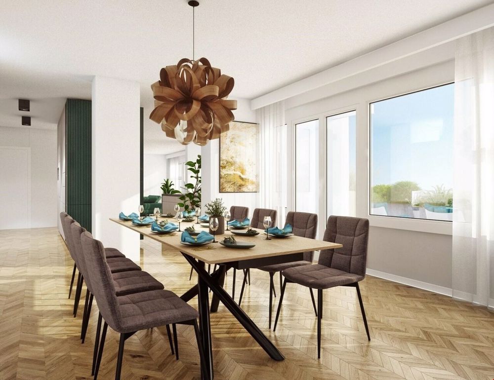 WOHNOASE: 175M2 MIT RIESIGER TERRASSE IM HERZEN VON SCHÖNBÜHL - Visualisierung Esszimmer