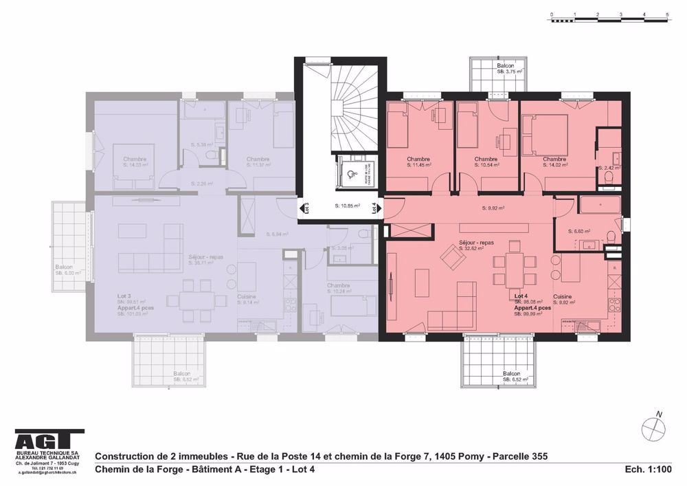 POMY dernier appartement de 4.5 pièces à livrer pour octobre - Lot 4