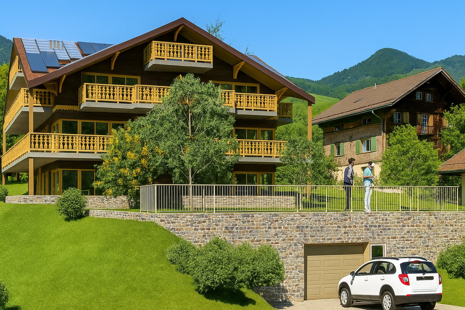 Balcon Traversant & Lumière Alpine LOT 6 : Un 2.5 Pièces d'Élégance - Image 4