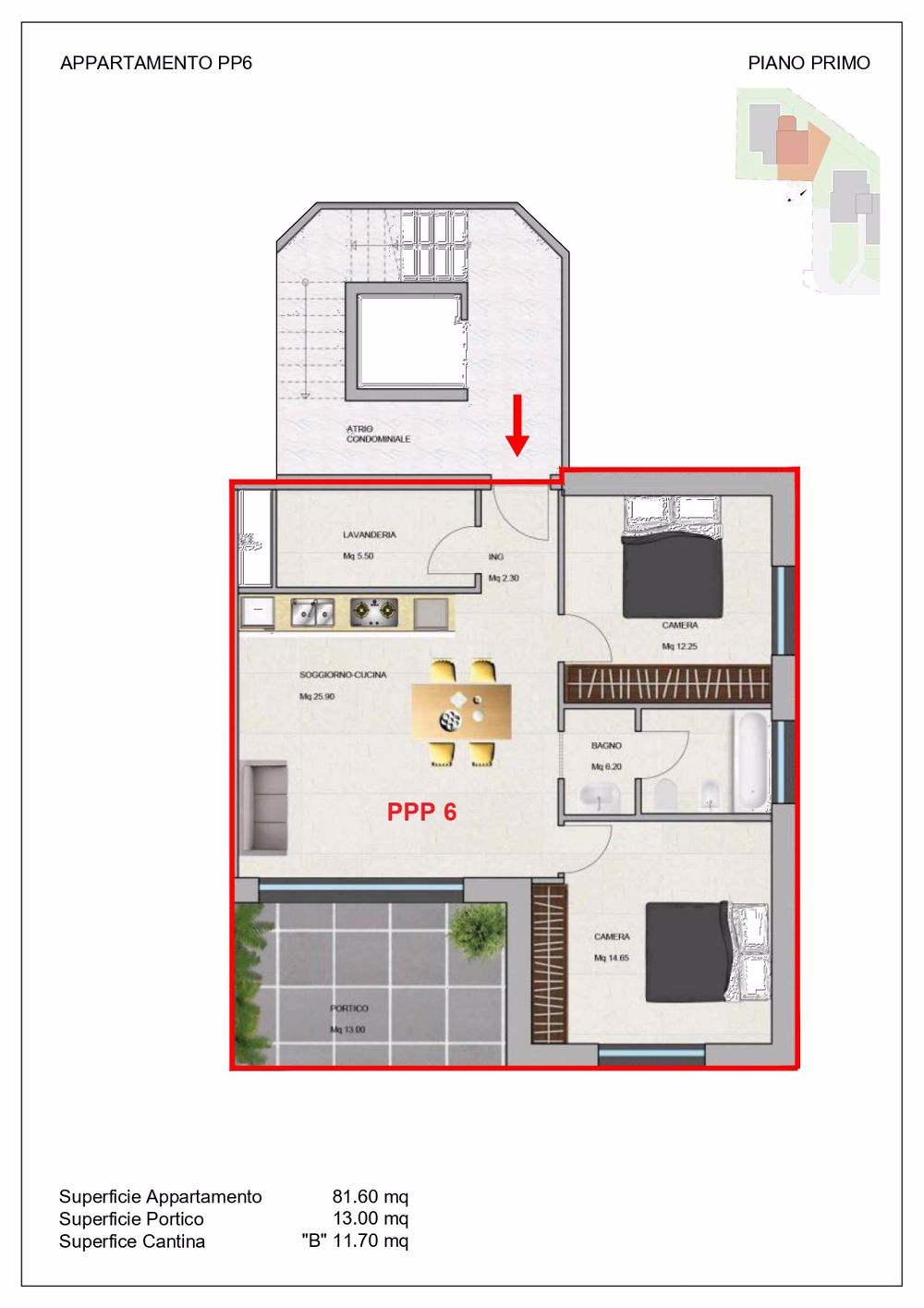 Nuovo appartamento 3.5 con ampio portico - Bild 4