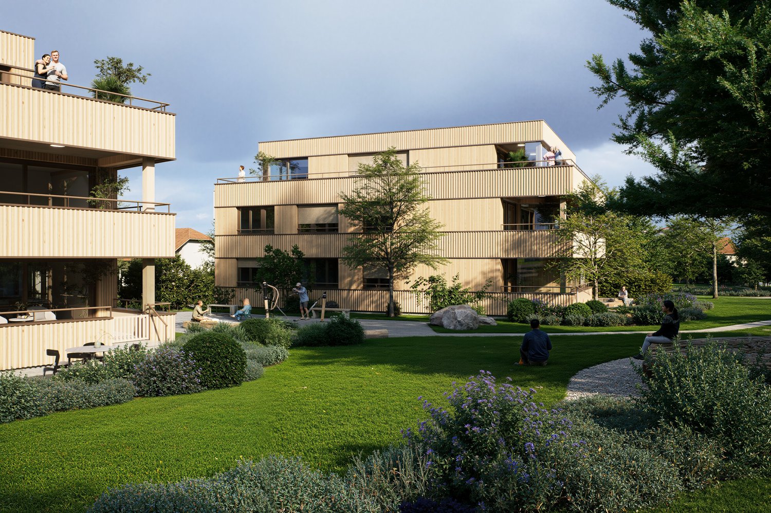 Wohnen im Park - Fünf luxuriöse Eigentumswohnungen in Goldach -  Bild 3