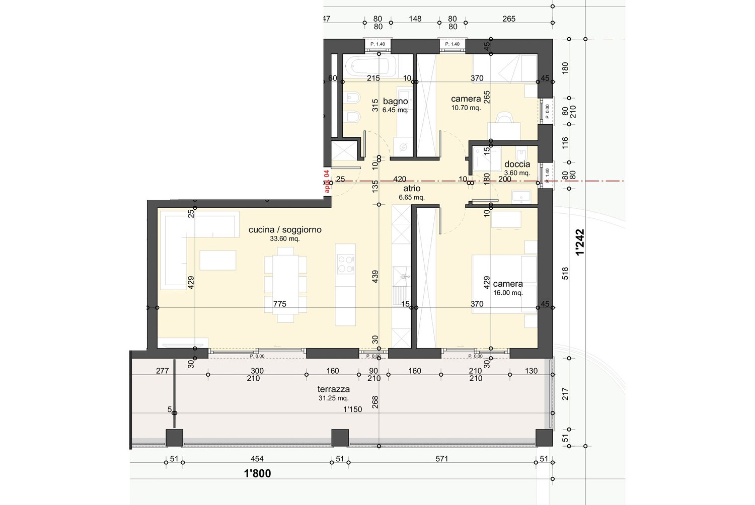 LUMINOSO 3.5 DI NUOVA EDIFICAZIONE CON TERRAZZA AD AGNO - Bild 7