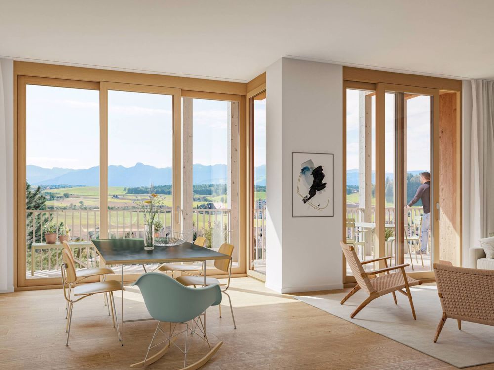 Wohnen im Neubau: Maisonette-Traum mit Gartensitzplatz und Alpensicht! - Bild 3