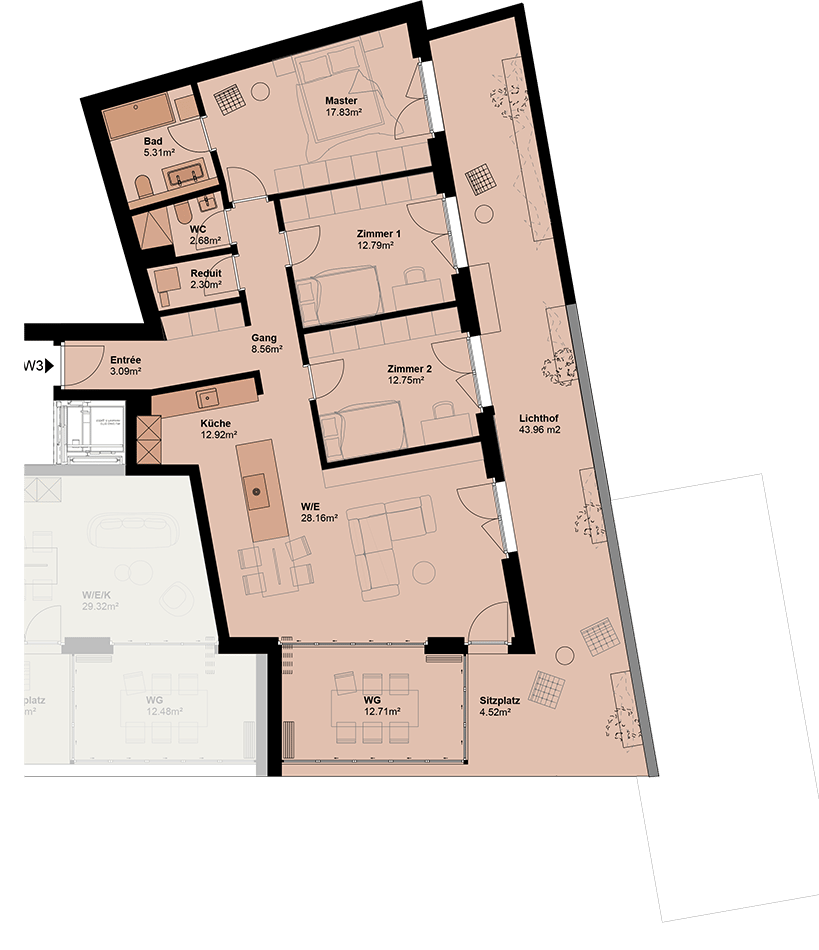 Exklusive Gartenwohnung mit hoher Energieeffizienz und unverbaubarer Aussicht.Neue Preise! - W3 - Bild 7