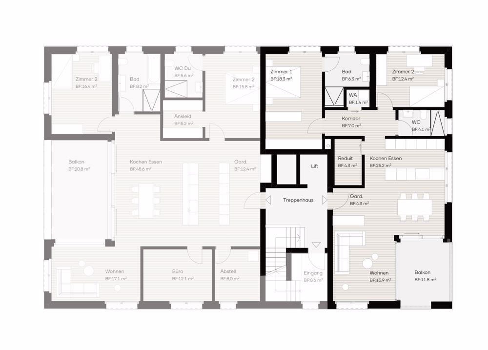 Neubauprojekt "Buchen 64"- hochwertige 3.5-Zi. Wohnung im 1. OG - Bild 4
