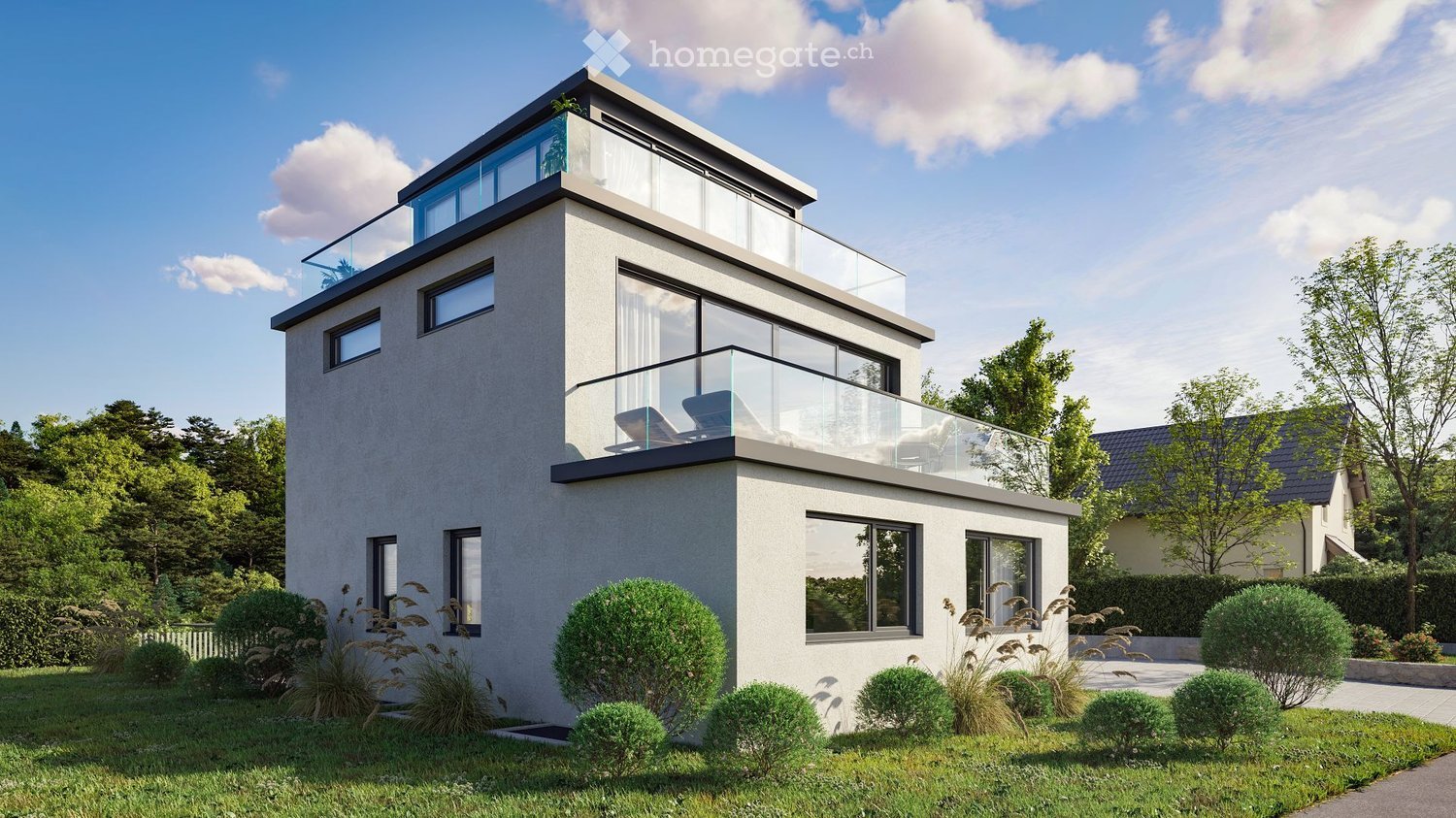 Modernes 6.5-Zimmer-Einfamilienhaus mit Pool und Wellness-Bereich in Feuerthalen - Bild 3