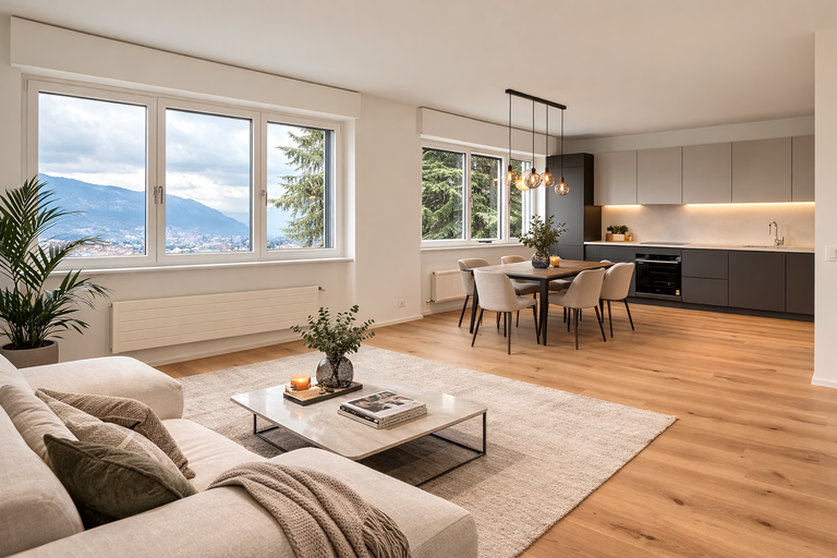 NOVAZZANO - NUOVO 3.5 LOCALI CON VISTA APERTA -  Bild 1