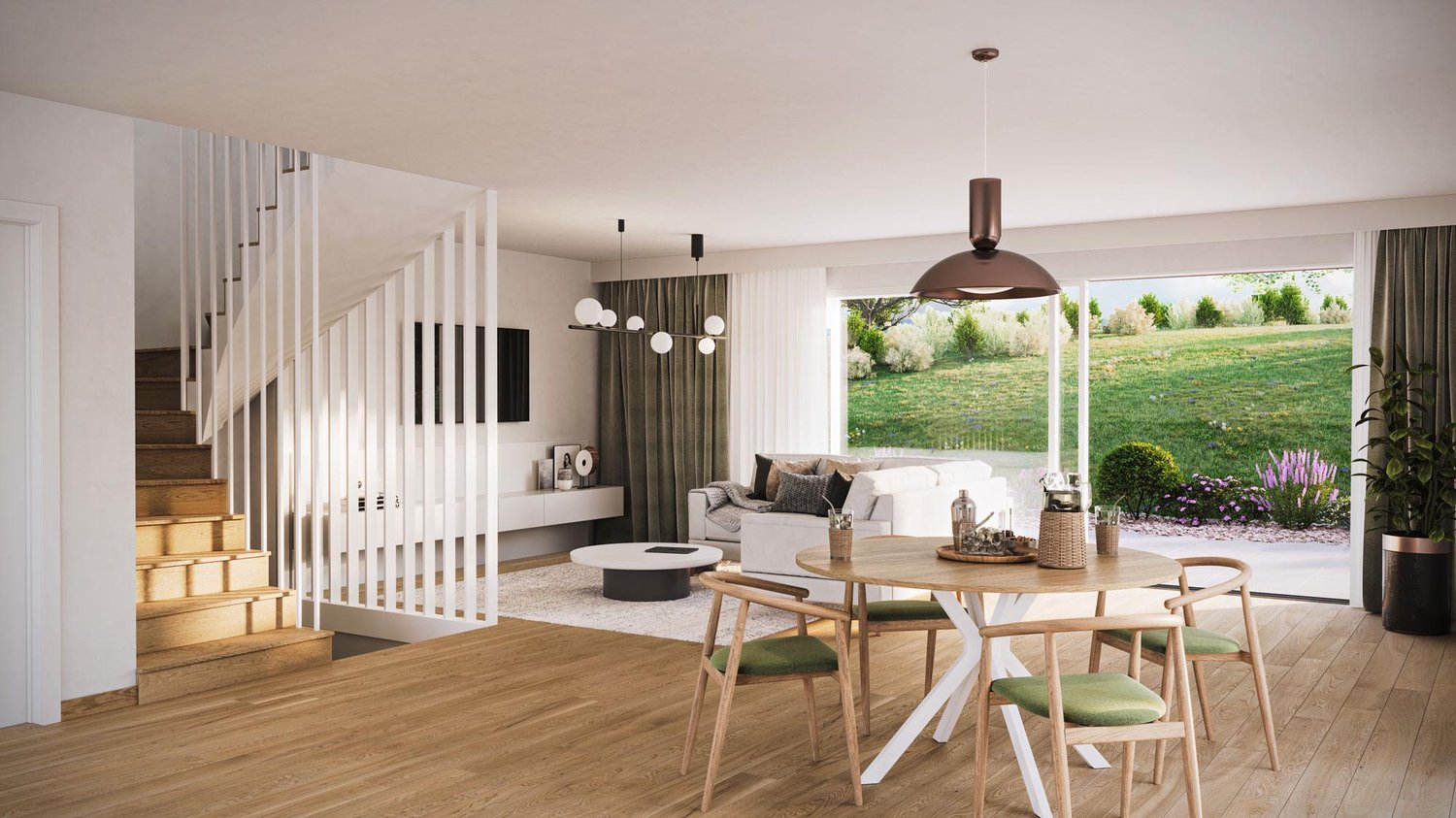 "Aurora" - Magnifiques villas mitoyennes de 6 pièces avec jardin -  Bild 1