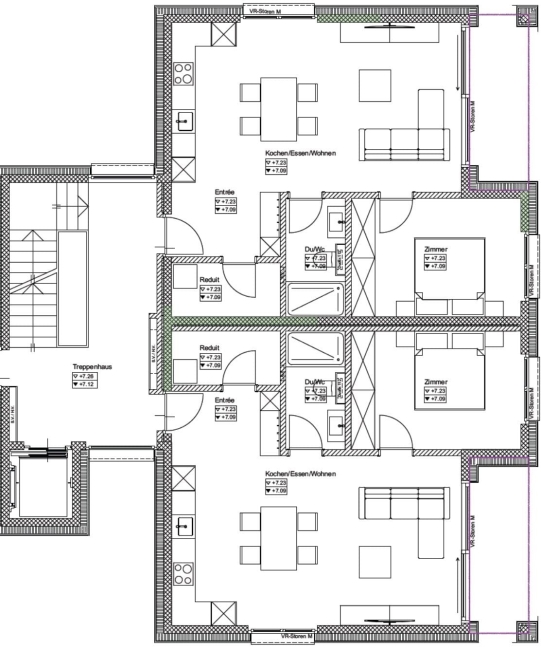 2.5 Zimmerwohnung im Neubau-Mehrfamilienhaus mit Bergsicht in Zeneggen -  Bild 7