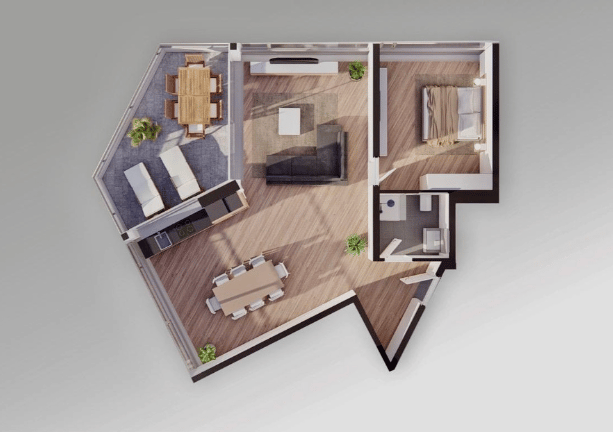 Moderne und helle 2,5-Zimmer-Wohnung in Romont -  Bild 8