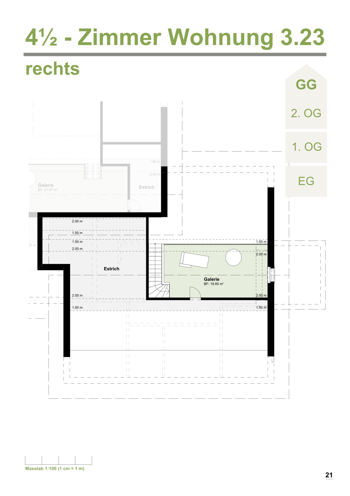 Moderne 4.5-Zimmer-Wohnung mit Balkon  in Bleienbach -  Bild 3