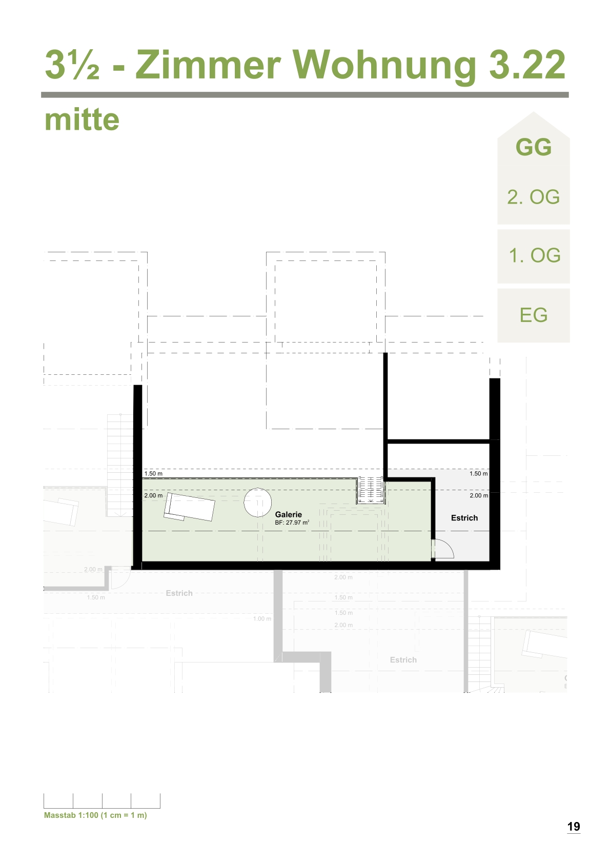 Grosszüge 3.5-Zimmer-Neubau-Wohnungmit offener Galerie in Bleienbach -  Bild 3