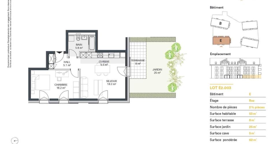 Nouvelle promotion : Appartement de 2.5 pièces avec terrasse et jardin - Appartement 2.5 pièces - image - 10