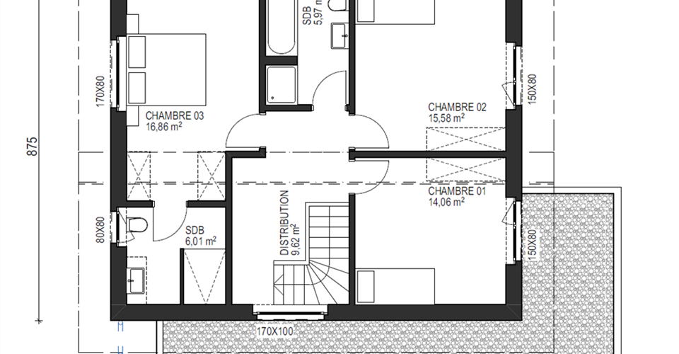 Magnifique villa d'architecte sur plans - Villa 4.5 pièces - image - 6