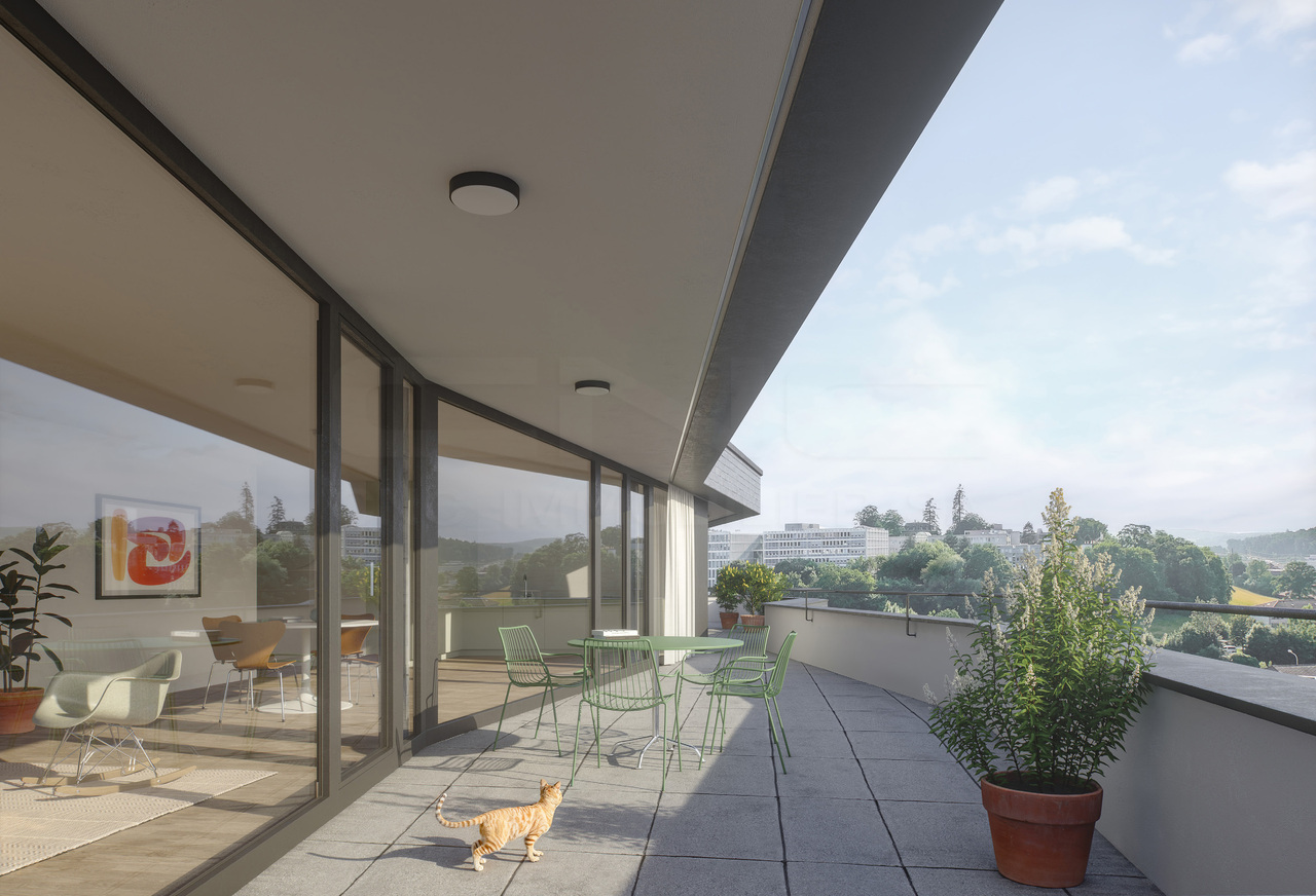 Attique - Élégance architecturale à proximité du centre-ville - La Résidence Chamblioux 22 - image non contractuelle