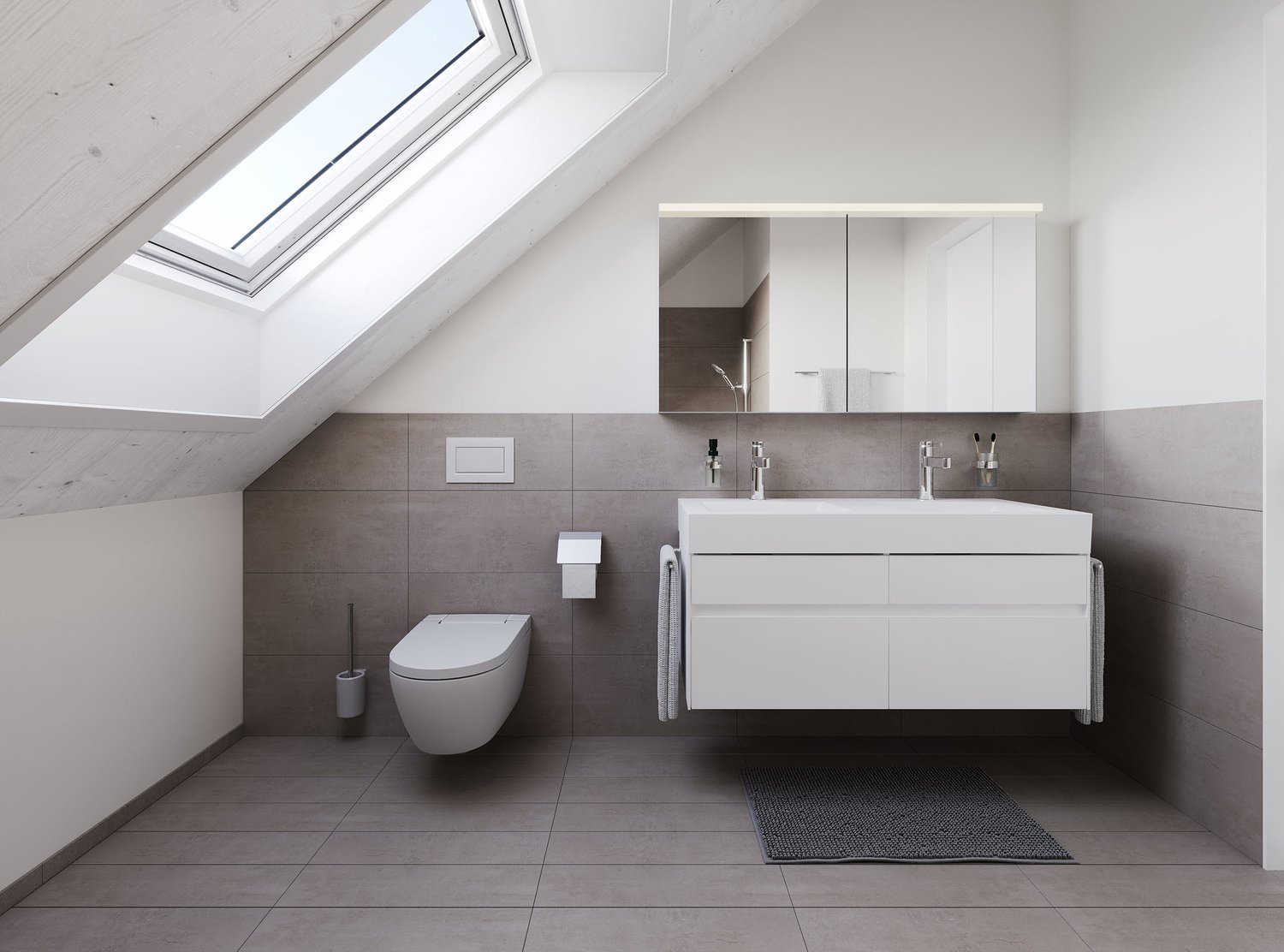 Bereit für's Eigenheim? - Neubau 6-Zimmer-Haus in Buchrain - Nasszellen mit hochwertiger Ausstattung und zeitgemässem Komfort