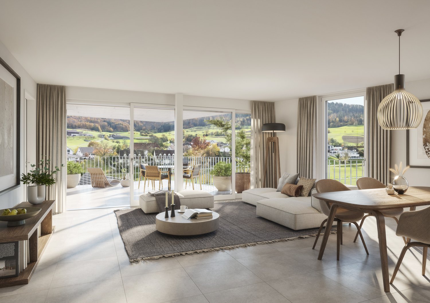 WOHNEN MIT WEITBLICK: Neubau 4.5-Zimmer-Wohnung in Wegenstetten -  Bild 2