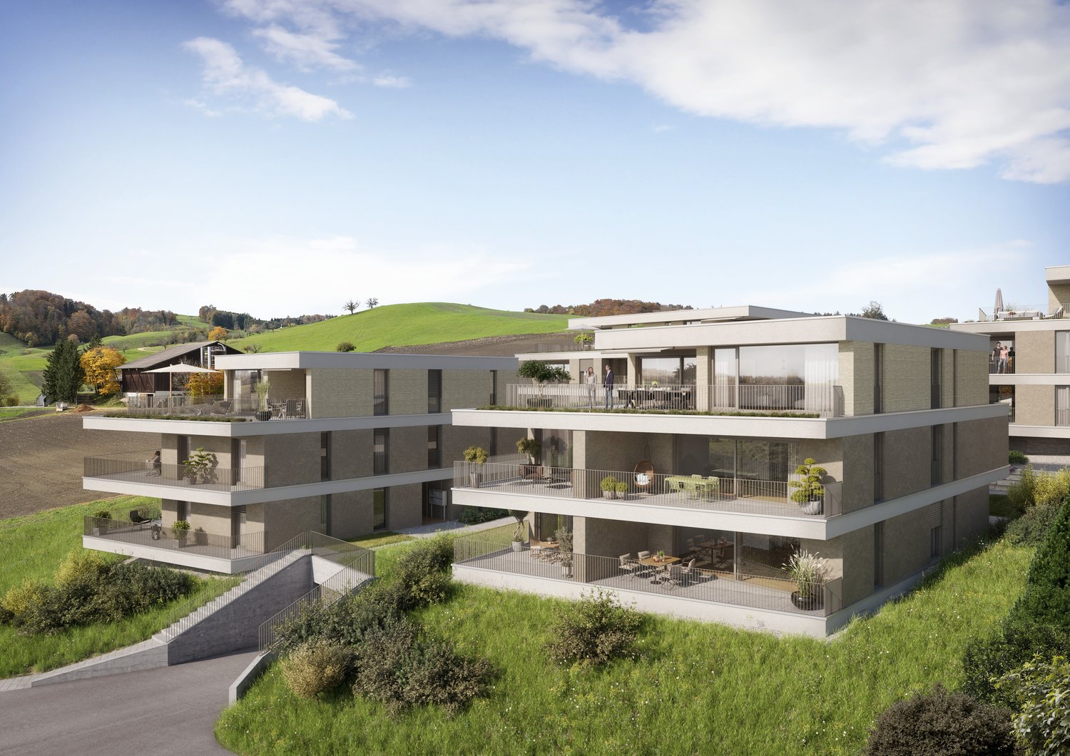 WOHNEN MIT WEITBLICK: Neubau 4.5-Zimmer-Wohnung in Wegenstetten -  Bild 3