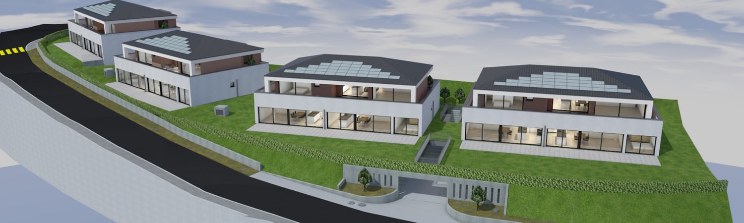 Neubau vier wunderschöne 4½ Attikawohnungen mit grosszügigen Terrassen im Guldifeld 3182 Ueberstorf -  Bild 1