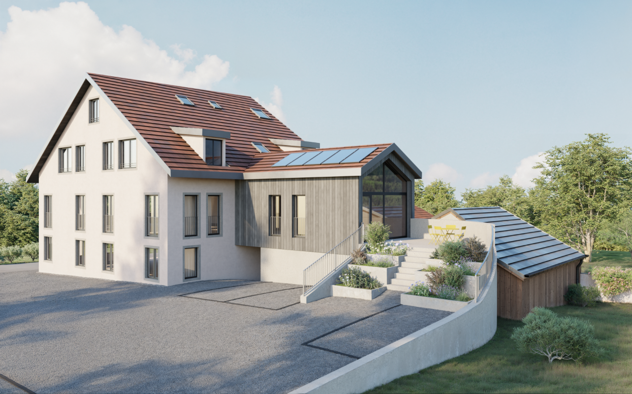 Grand appartement mansardé de 2.5 pièces au coeur de Moiry -  Bild 1