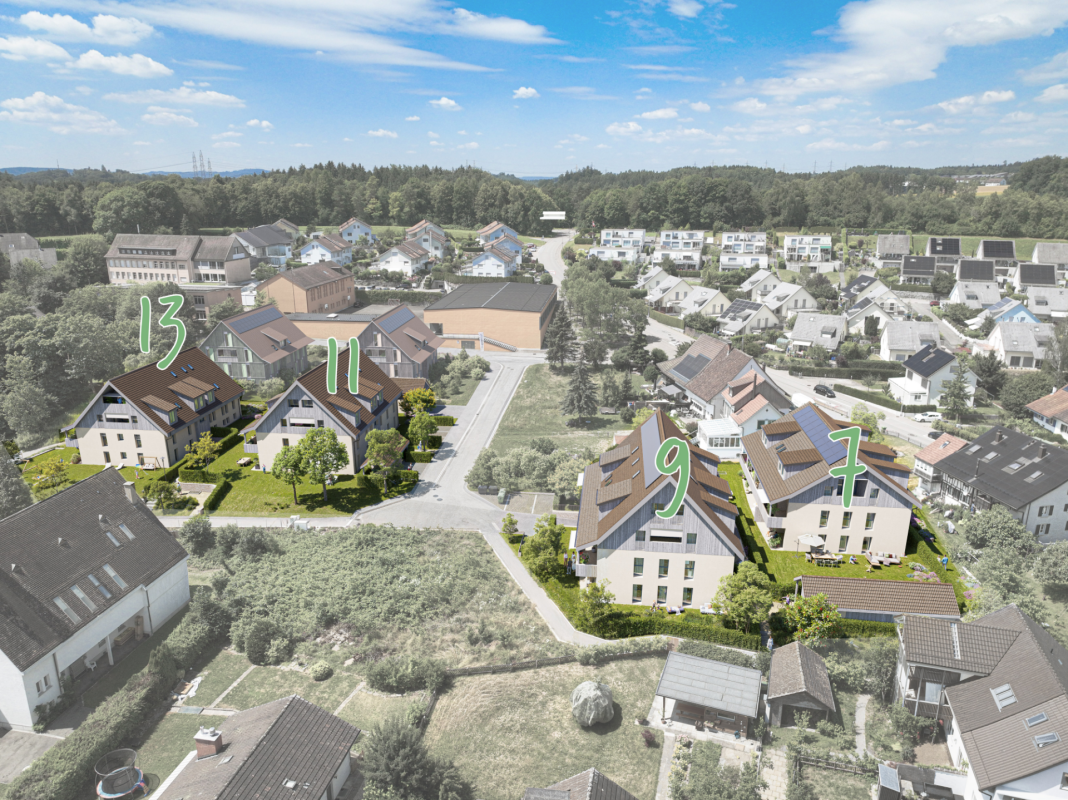 Wohneigentum im Grünen - modern, zentral, nachhaltig - Ostansicht