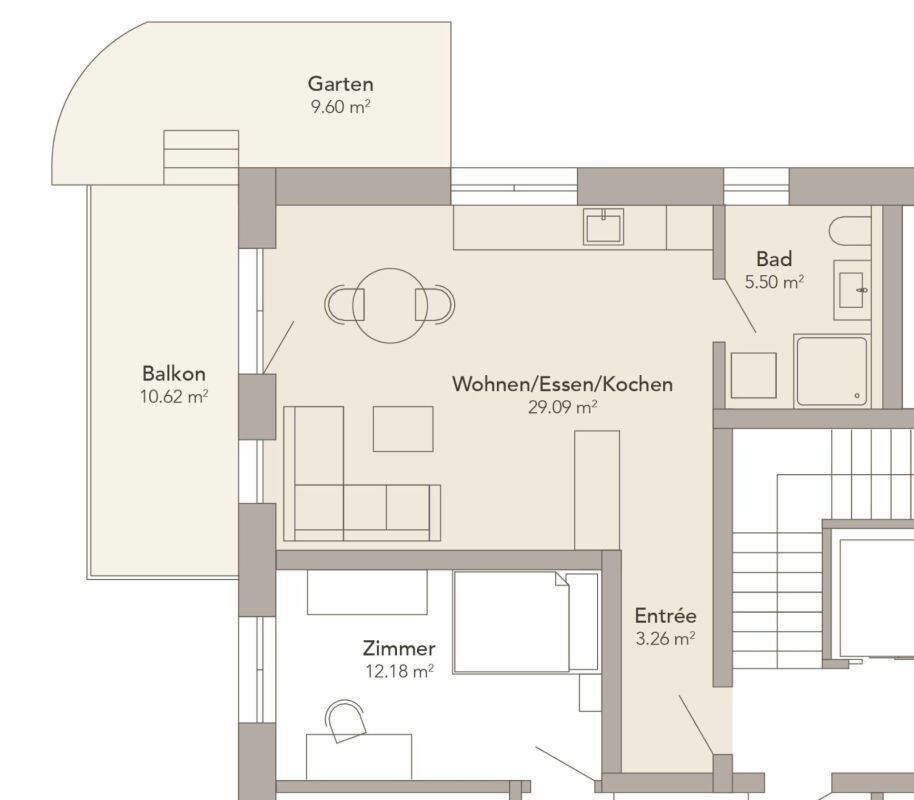 1.5-Zimmer-Wohnung 1. OG ERSTWOHNSITZ -  Bild 7