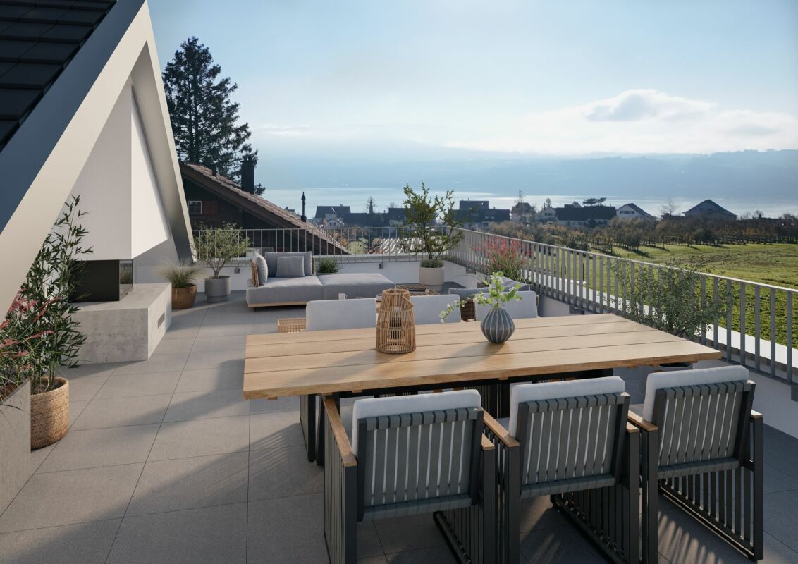 Neubau Perle in Stäfa: Zwei Wohneinheiten, Garten, Dachterrassen & Seesicht -  Bild 10