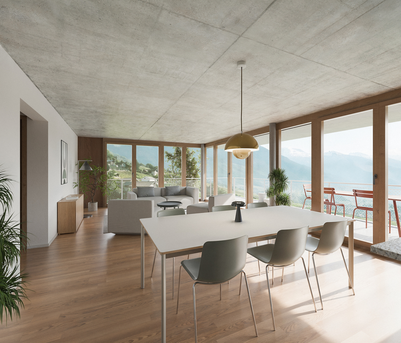 Lot A13 - 3.5 pièces neuf avec vue imprenable - Vue intérieure