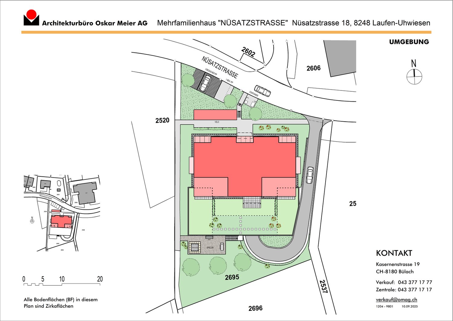 Die Praline 4.5-Zimmer-Attikawohnung mit über 39.0 m2 Terrasse - Situation