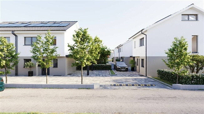 Modernes Doppelhaus mit Garten, Terrasse und Carport -  Bild 4